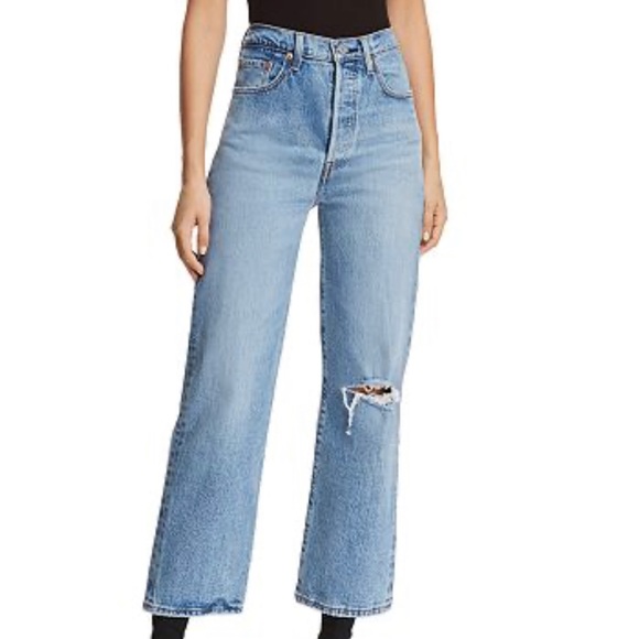 Levi's Jeans Levis Ribcage Straight Jeans In Haters Gonna Hate Sz 3